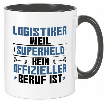 Superheld Logistiker | Beruf Logistik Geschenkidee Arbeit Kollegen Büro Humor Tasse