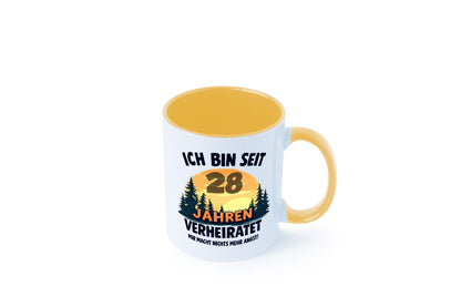 Ich bin Verheiratet | 28. Hochzeitstag Ehepaar v2 lustiger Spruch Geschenk