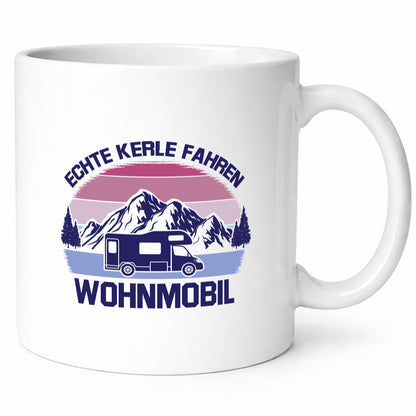 Echte Kerle fahren Wohnmobil | Berglandschaft lustiger Spruch Geschenk Humor