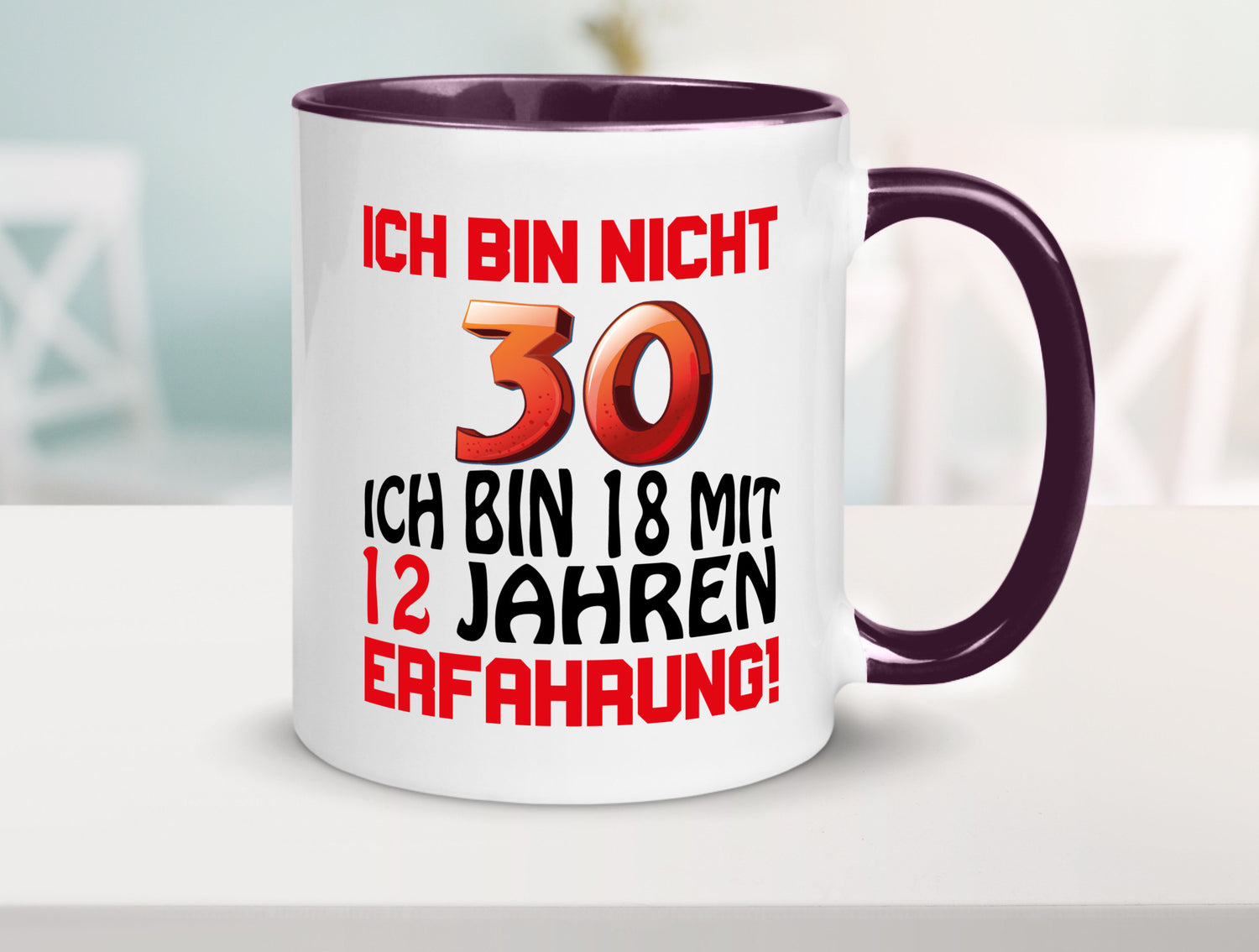 Ich bin nicht 30. lustiger Spruch Geschenk Humor Geschenkidee Tasse