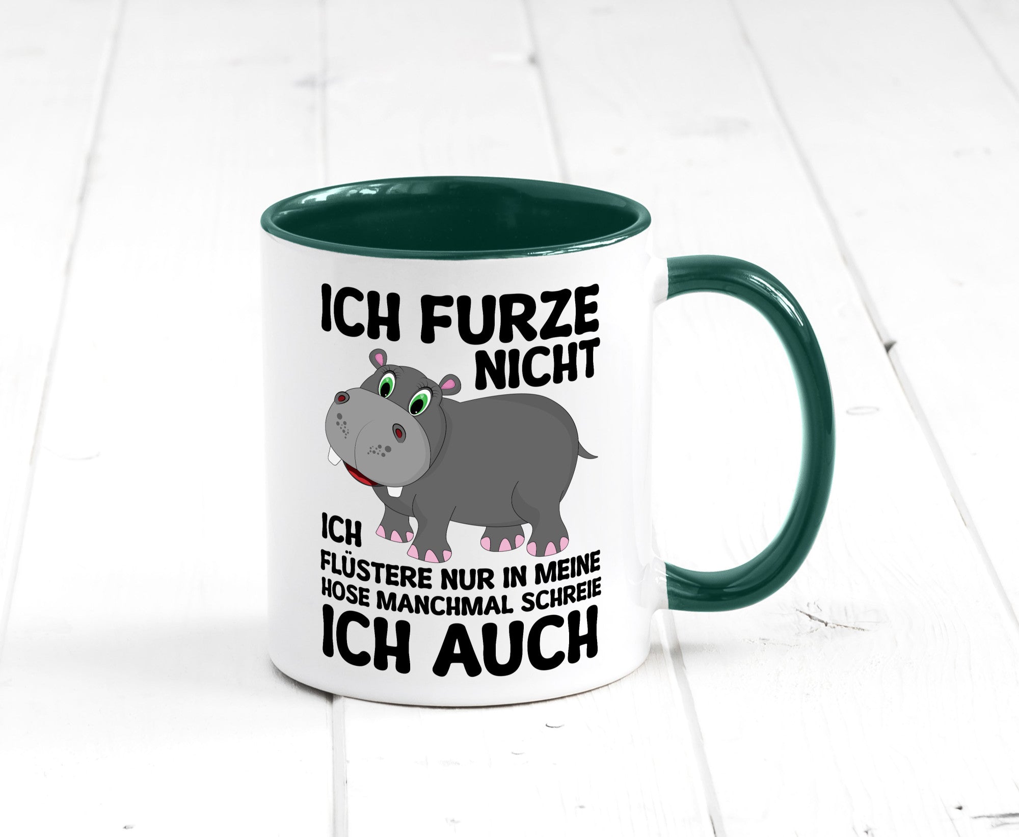 Ich furze nicht | furznilpferd v2 Humor Geschenkidee Tasse