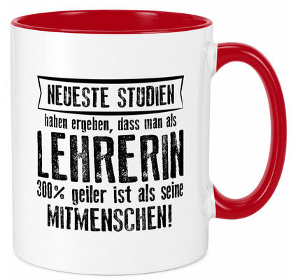 Neuste Studien: Lehrerin | Schule Beruf Schüler Humor Arbeit Kollegen Büro Tasse