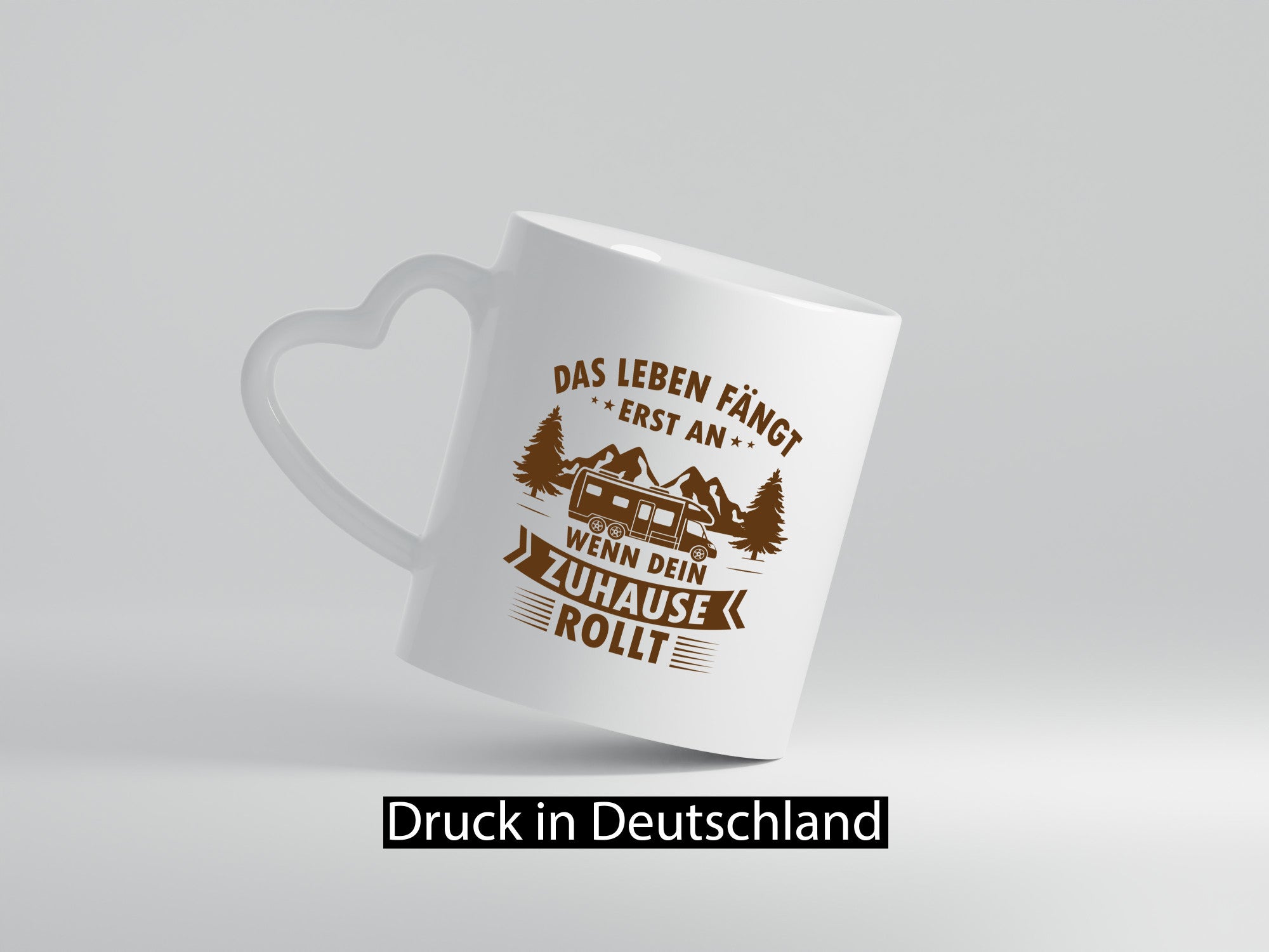 Life Begins | Home Motorhome Gift Idea Humor Mug