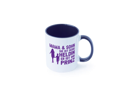 Mama &amp; Sohn | Helding Prinz Mutterliebe Geschenkidee Familie Humor Tasse