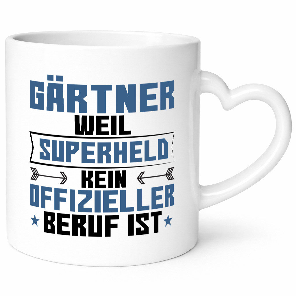 Superheld Gärtner | Gartenbau Humor Geschenkidee Tasse