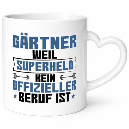 Superheld Gärtner | Gartenbau Humor Geschenkidee Tasse
