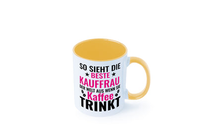 Kaffee trinkt: Kauffrau | Kauffrauen lustiger Spruch Geschenk Humor