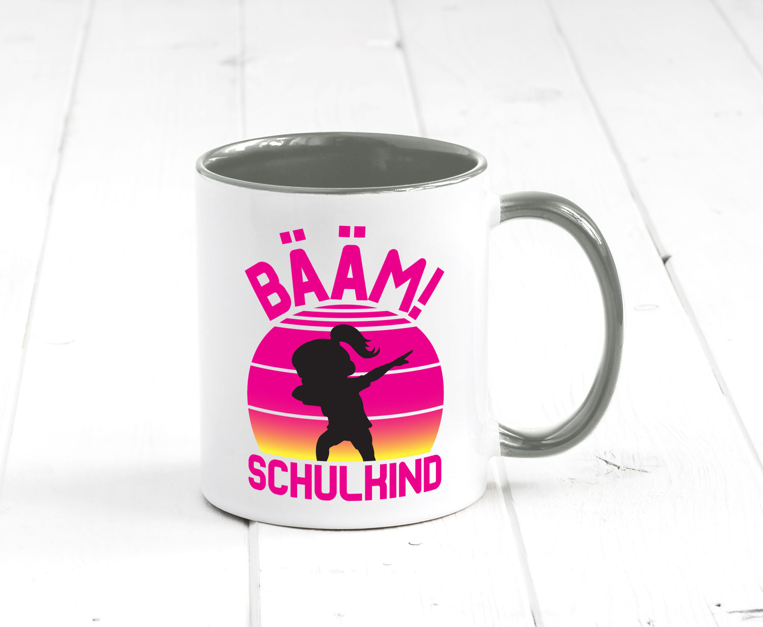 Bääm Schulkind | Einschuldung Schulanfang Geschenkidee Humor Tasse