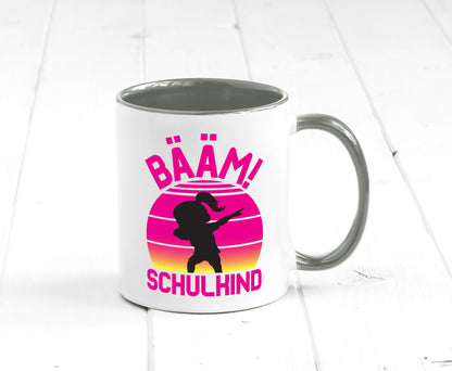 Bääm Schulkind | Einschuldung Schulanfang Geschenkidee Humor Tasse