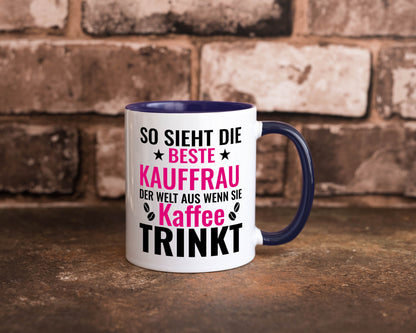Kaffee trinkt: Kauffrau | Kauffrauen lustiger Spruch Geschenk Humor