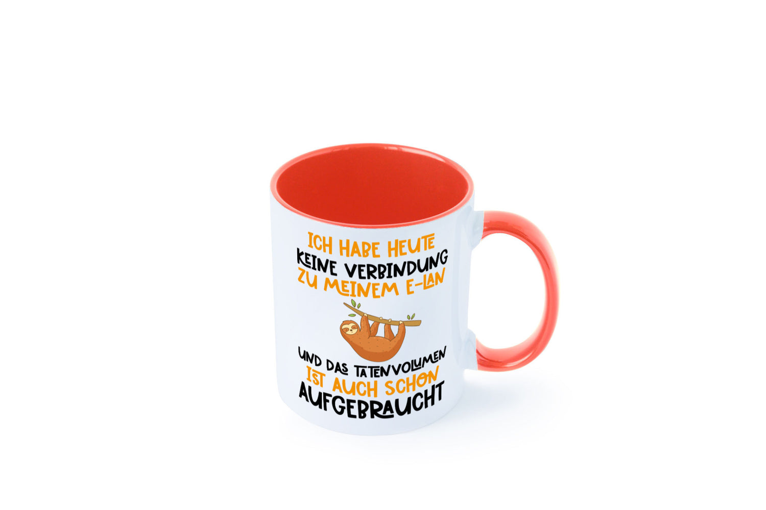Tatenvolumen aufgebraucht | Spruch Humor Faultier Tierliebhaber Geschenkidee