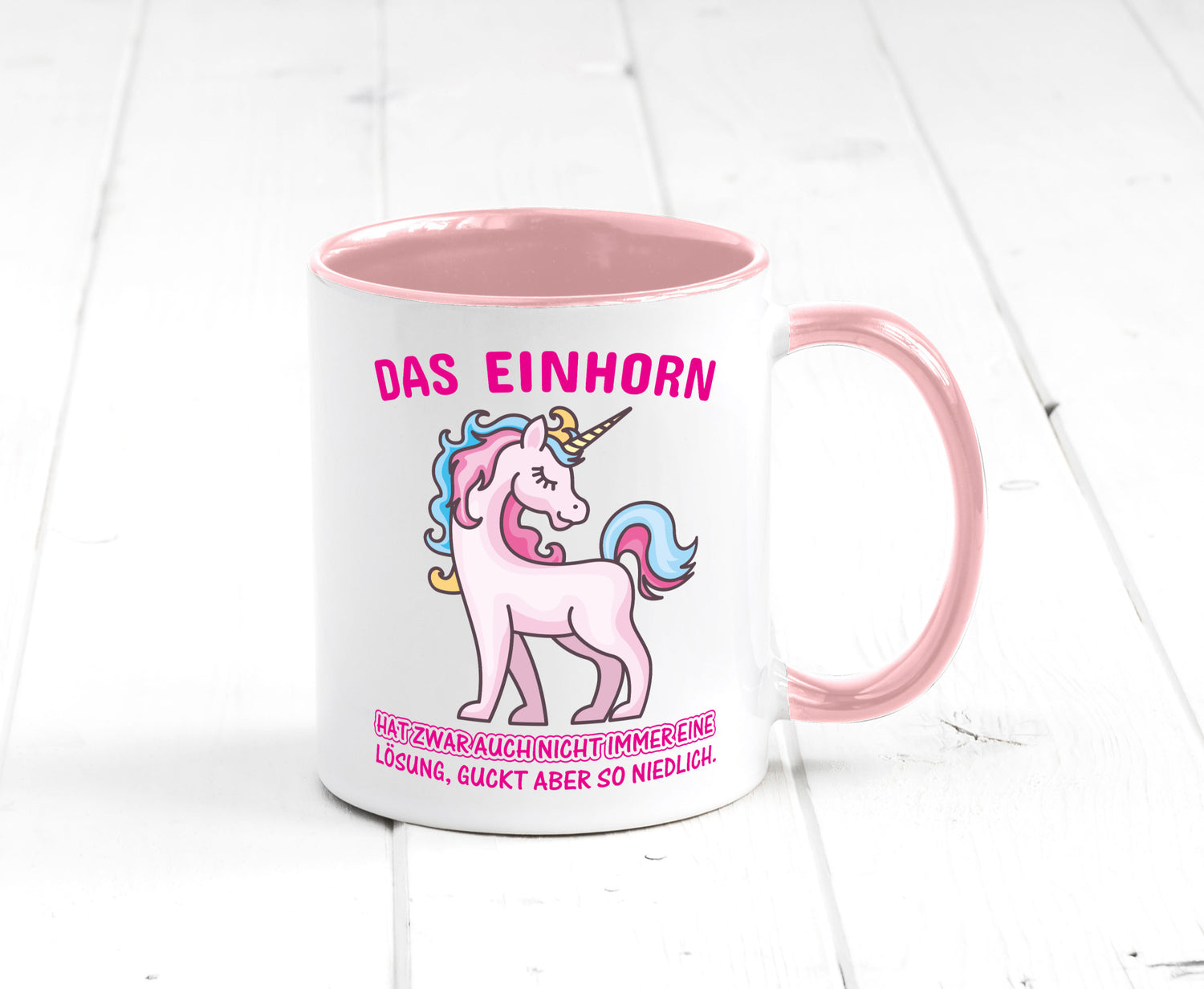 Niedliches Einhorn | lustige Tasse Frauen Mädchen lustiger Spruch Geschenk