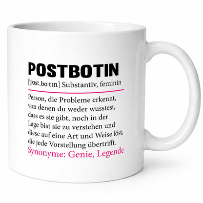 Postbotin | Beruf Post lustiger Spruch Briefträger v2 Humor Arbeit Kollegen