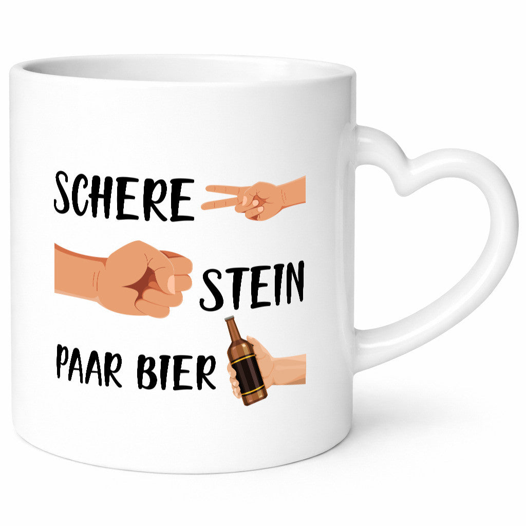 Schere Stein paar Bier | Biertrinker Party Pils lustig Humor Geschenkidee