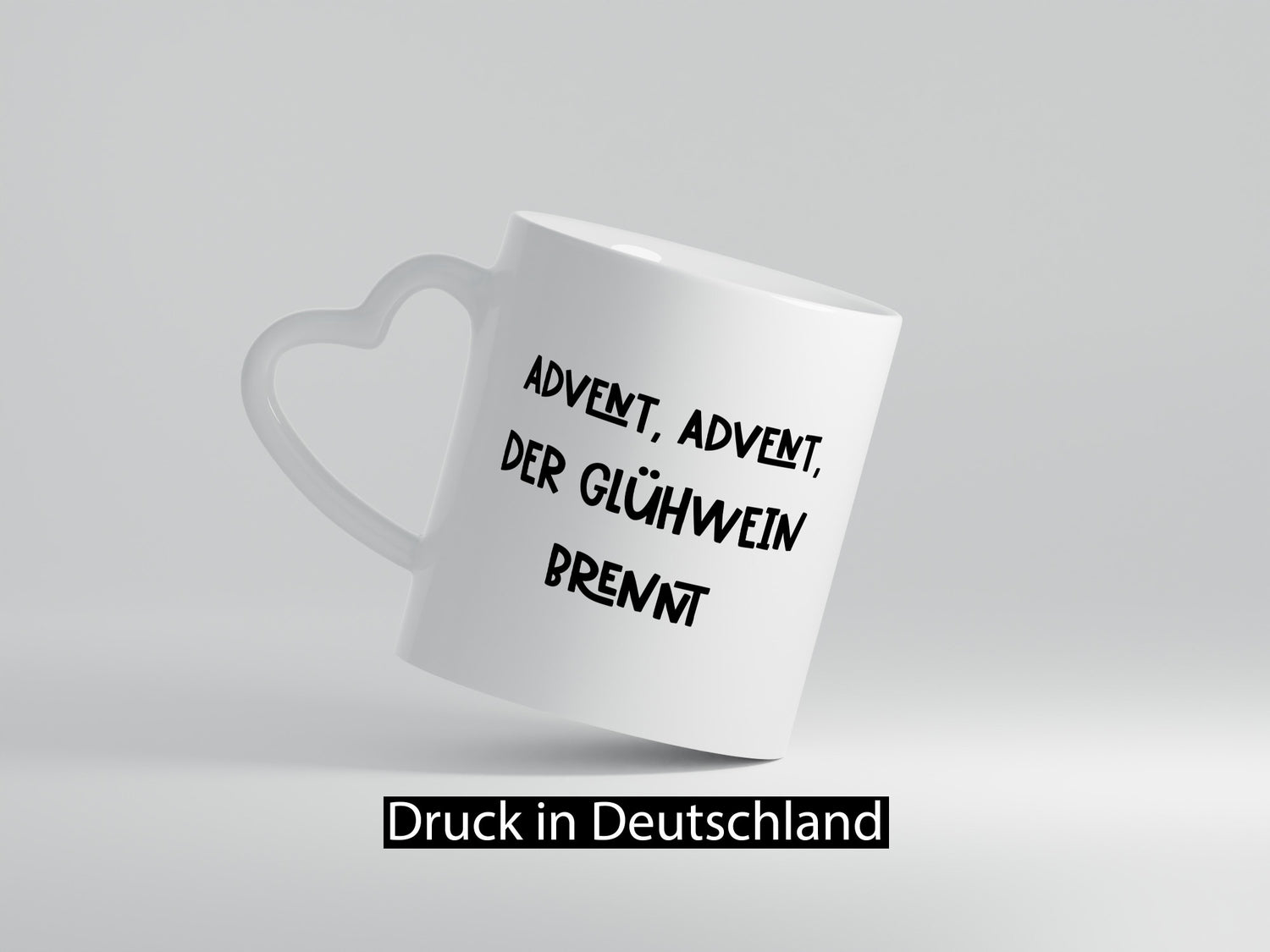 Advent der Glühwein brennt | Weihnachten lustiger Spruch Geschenk Humor