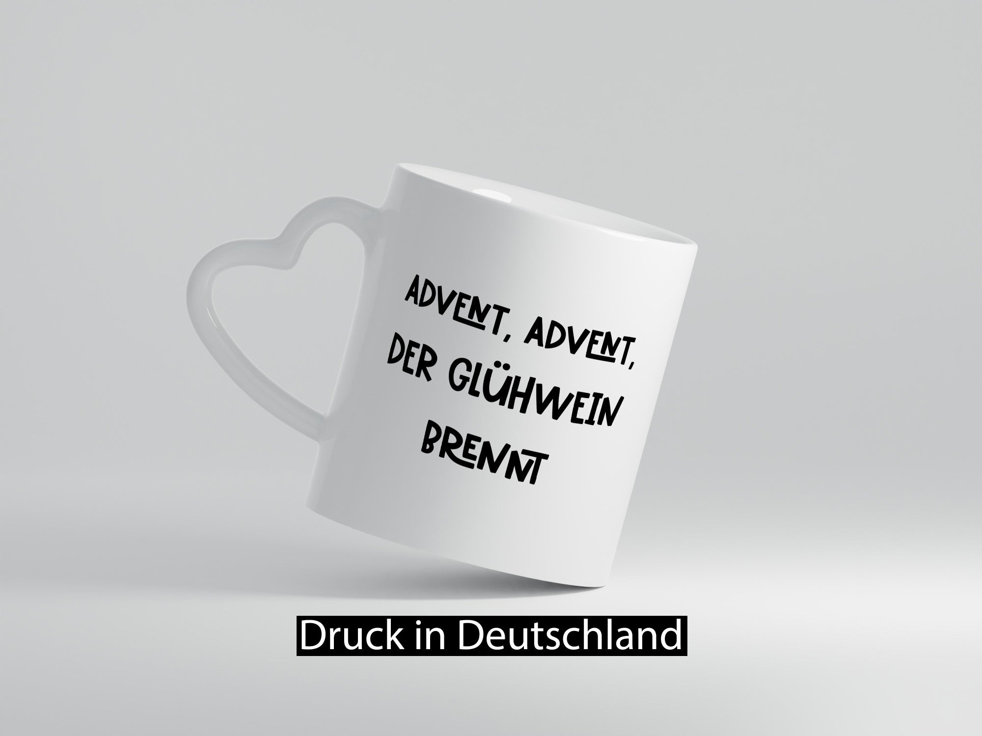 Advent der Glühwein brennt | Weihnachten lustiger Spruch Geschenk Humor