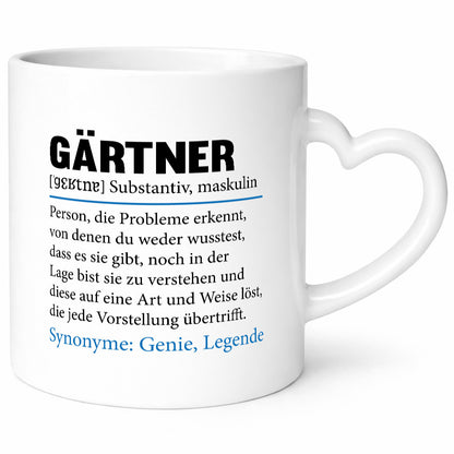 Gärtner | lustig Gartenbau Beruf Spruch Arbeit Kollegen Büro Geschenk Tasse
