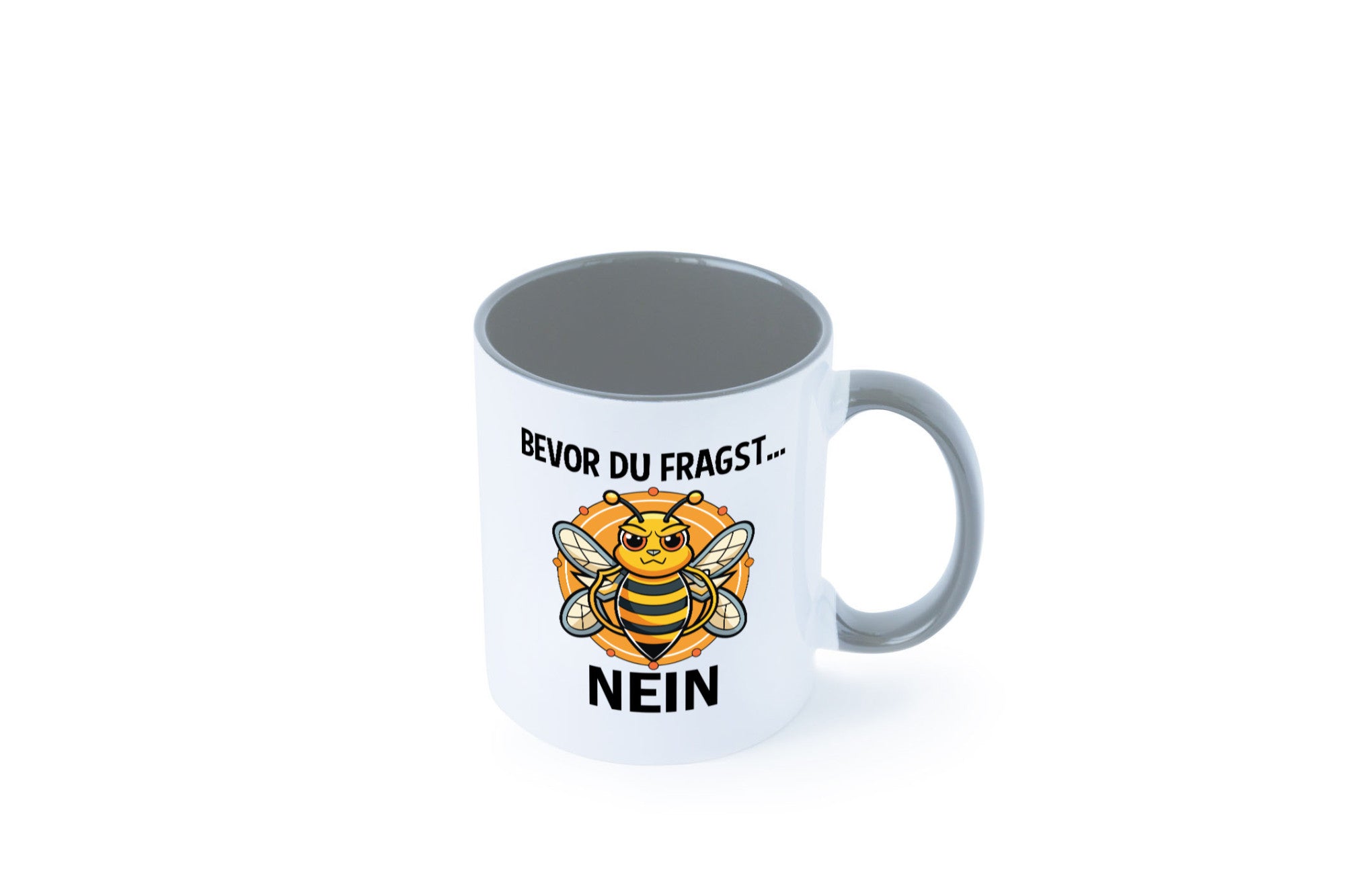 Bevor du fragst... Nein | Hummeln v2 lustig Humor Geschenkidee Geschenk Tasse