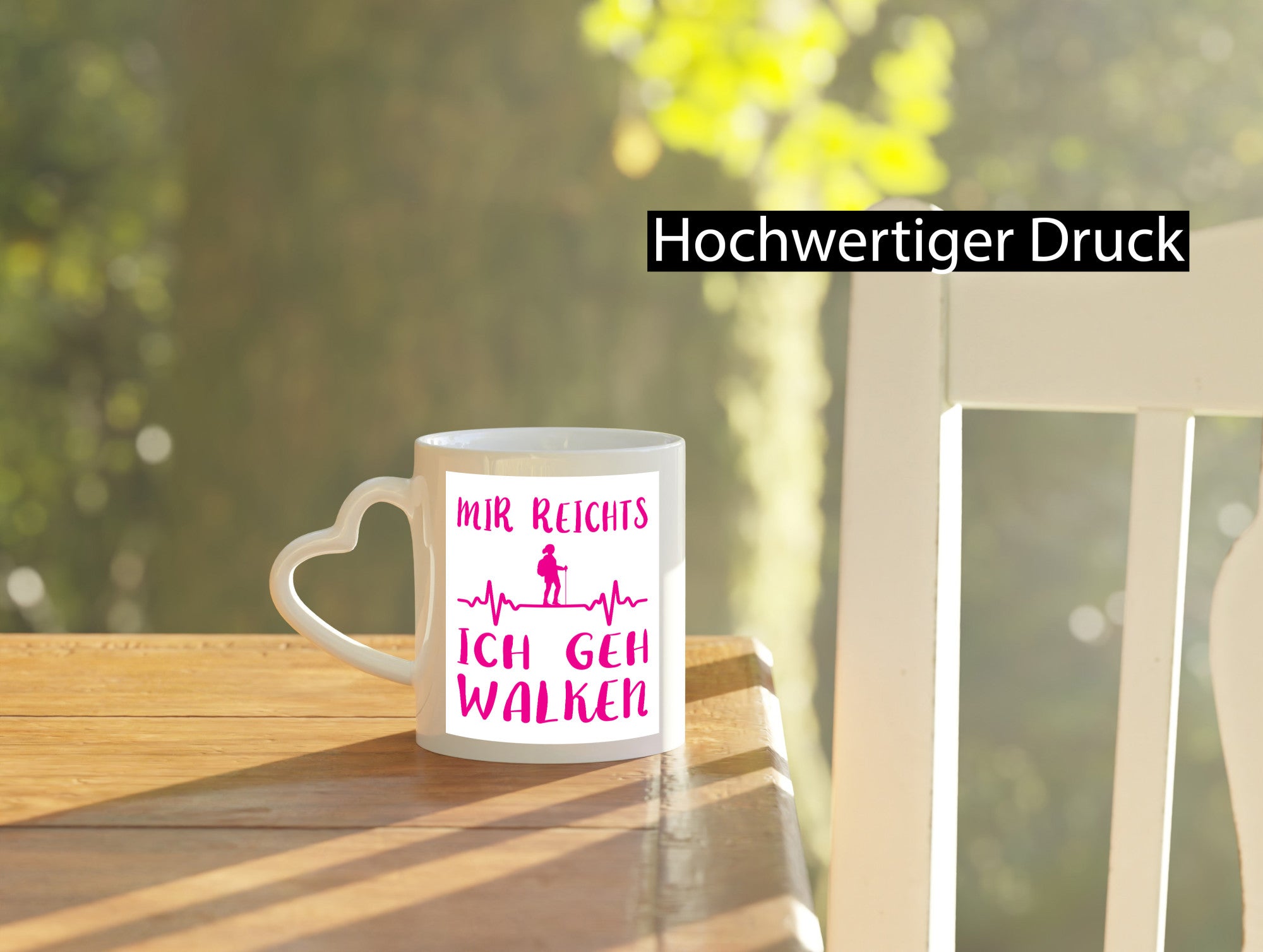 Ich geh walken | Mensch Herzschlag Geschenk Humor Geschenkidee lustiger Spruch