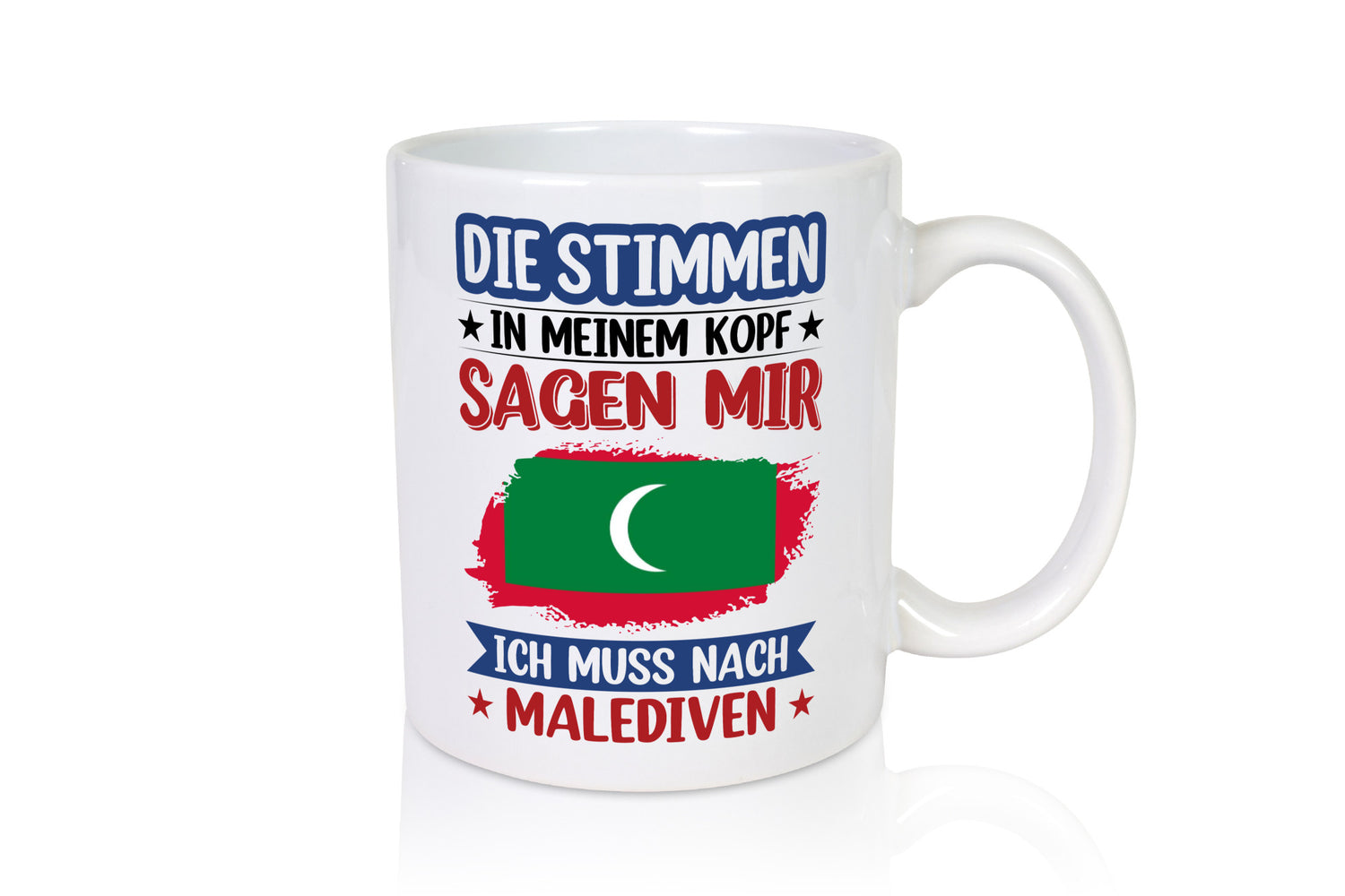 Malediven | Urlaub Stimmen in meinem Kopf Traumland Geschenk Humor Geschenkidee