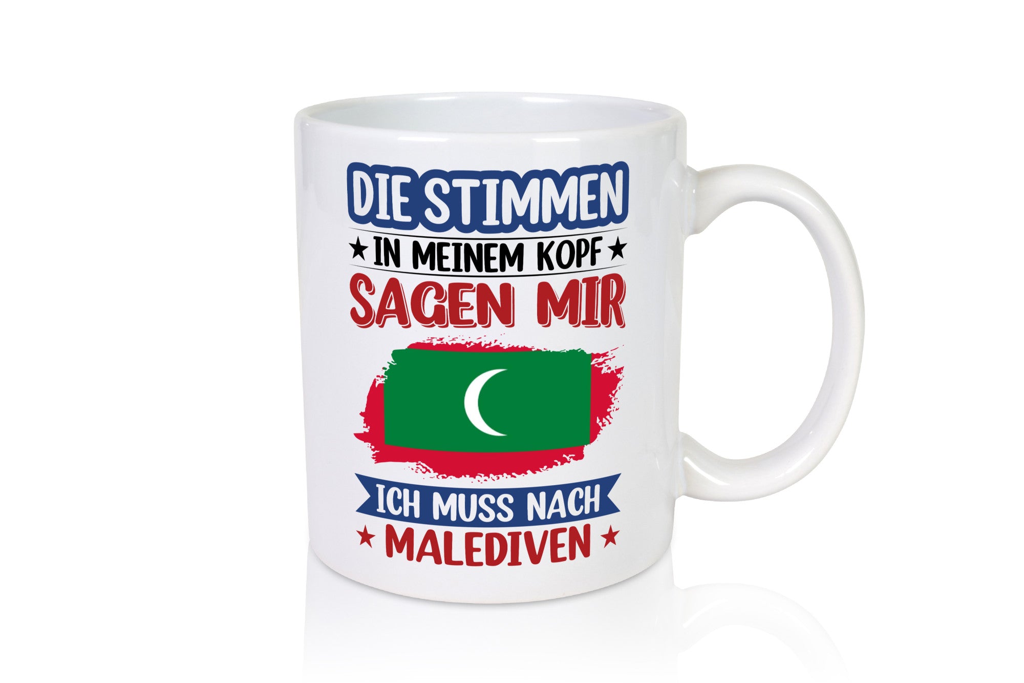 Malediven | Urlaub Stimmen in meinem Kopf Traumland Geschenk Humor Geschenkidee