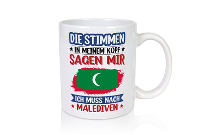 Malediven | Urlaub Stimmen in meinem Kopf Traumland Geschenk Humor Geschenkidee