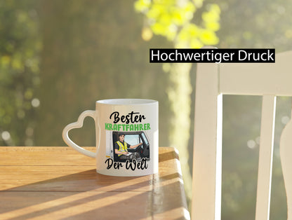 Bester Kraftfahrer | Lastwagen LKW Fahrer v2 Humor Geschenkidee Tasse