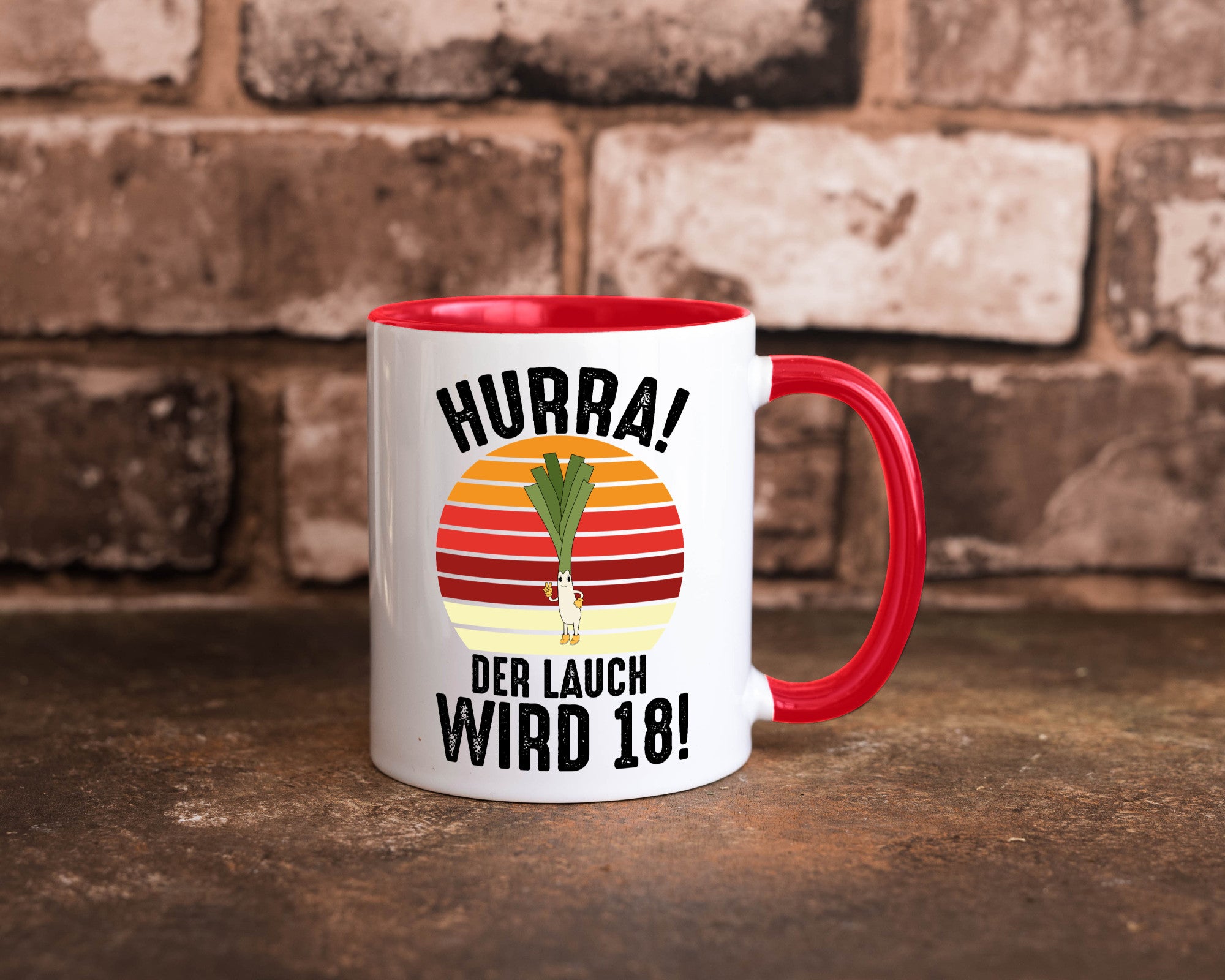 Hurra der lauch wird 18 | 18. Geburtstag Ehrentag lustiger Spruch Geschenk