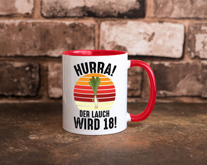 Hurra der lauch wird 18 | 18. Geburtstag Ehrentag lustiger Spruch Geschenk