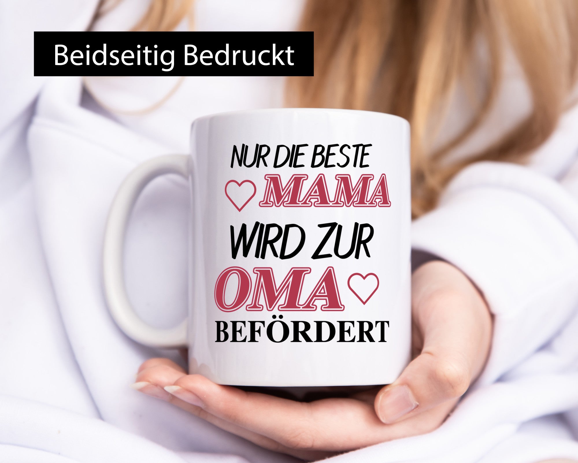 Nur die Beste Mama wird zur Oma Geschenkidee Familie Humor Tasse