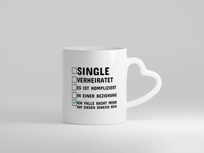 Überzeugter Single | Alleinstehender Tasse Singles Humor Geschenkidee