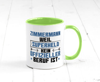 Superheld Zimmermann | Handwerker Holzbau Geschenk Humor Geschenkidee lustiger