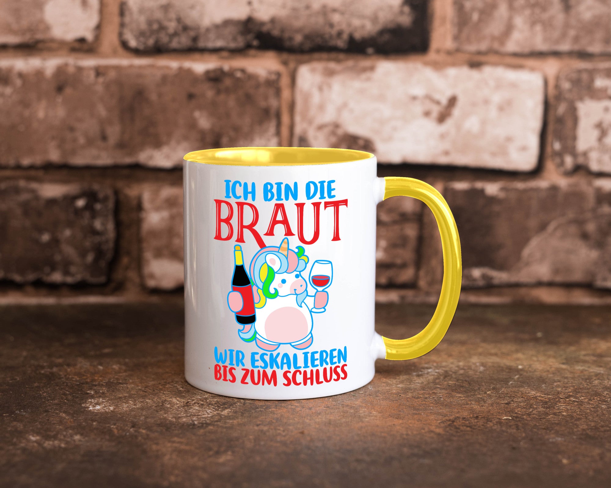 Junggesellinnenabschied | JGA Braut Einhorn Eskalation v2 lustig Humor