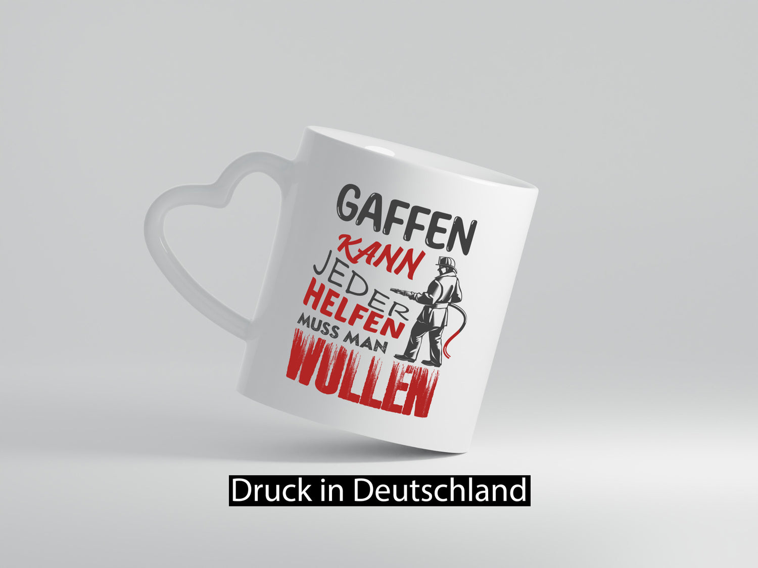 Gaffen kann jeder helfen muss man wollen | Feuerwehr lustig Humor Geschenkidee
