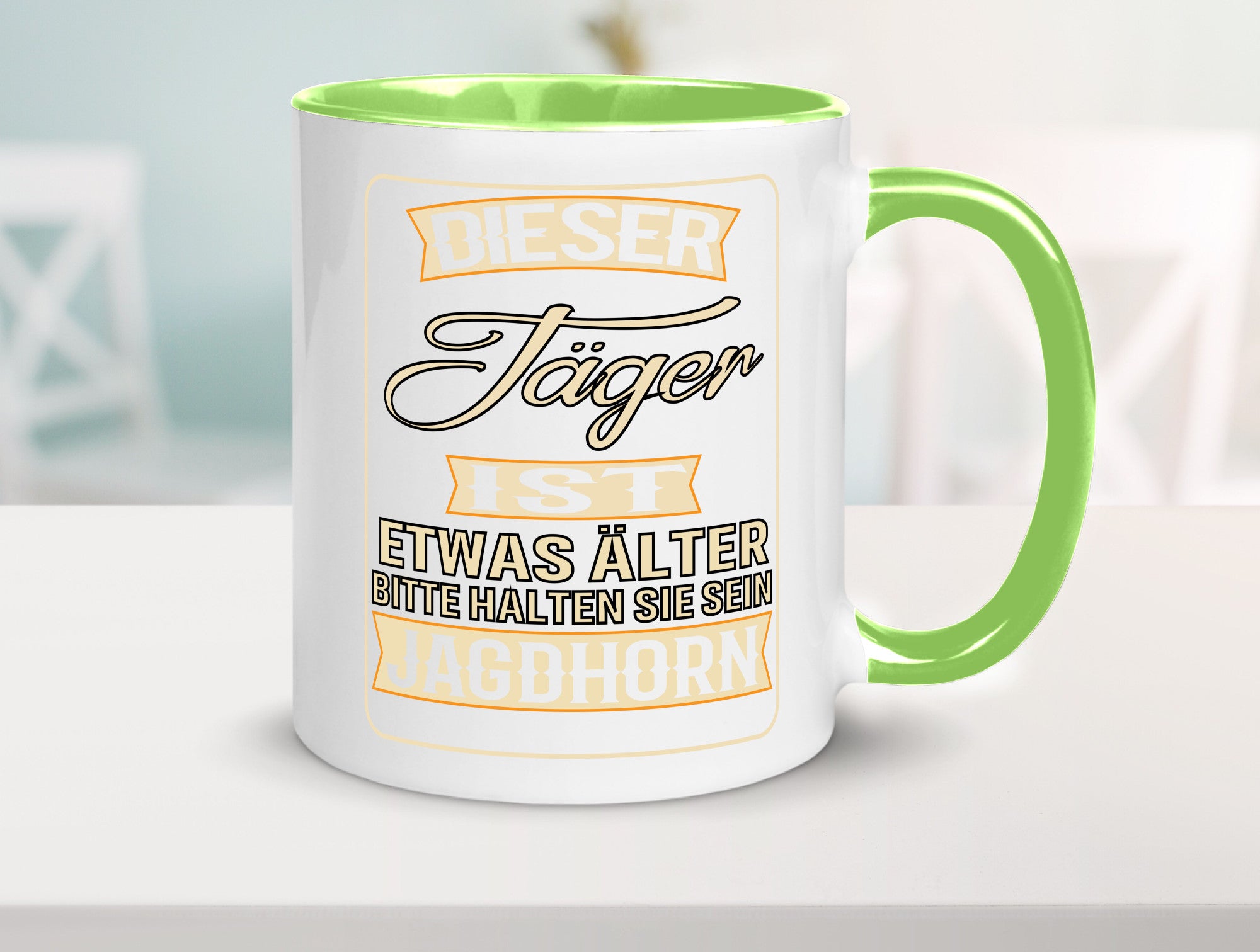 Dieser Jäger ist etwas Älter halten sie sein Jagthorn lustiger Spruch Geschenk