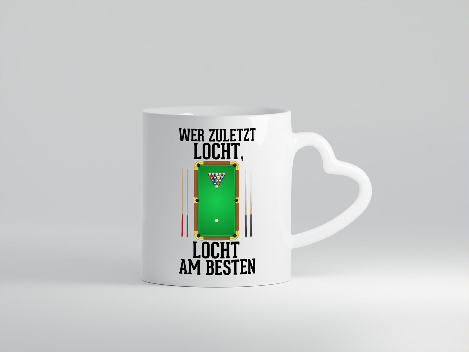 Wer zuletzt locht | Billard Billardkugel Billardspieler lustig Humor