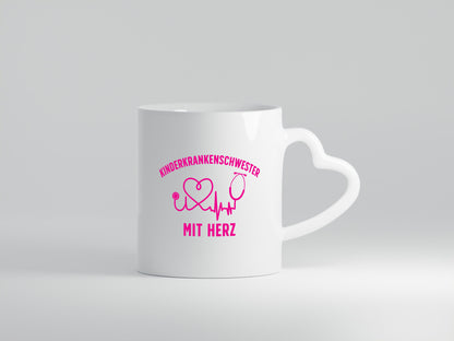 Kinderkrankenschwester mit Herz | Herzschlag Geschenkidee Humor Tasse