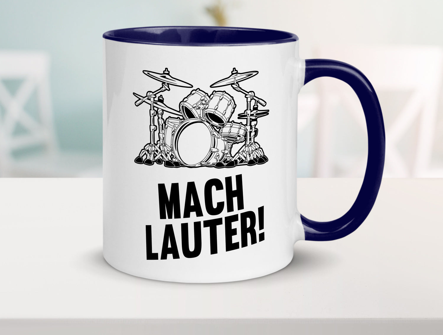 Mach lauter | Schlagzeug Band Musiker Geschenkidee Humor Tasse