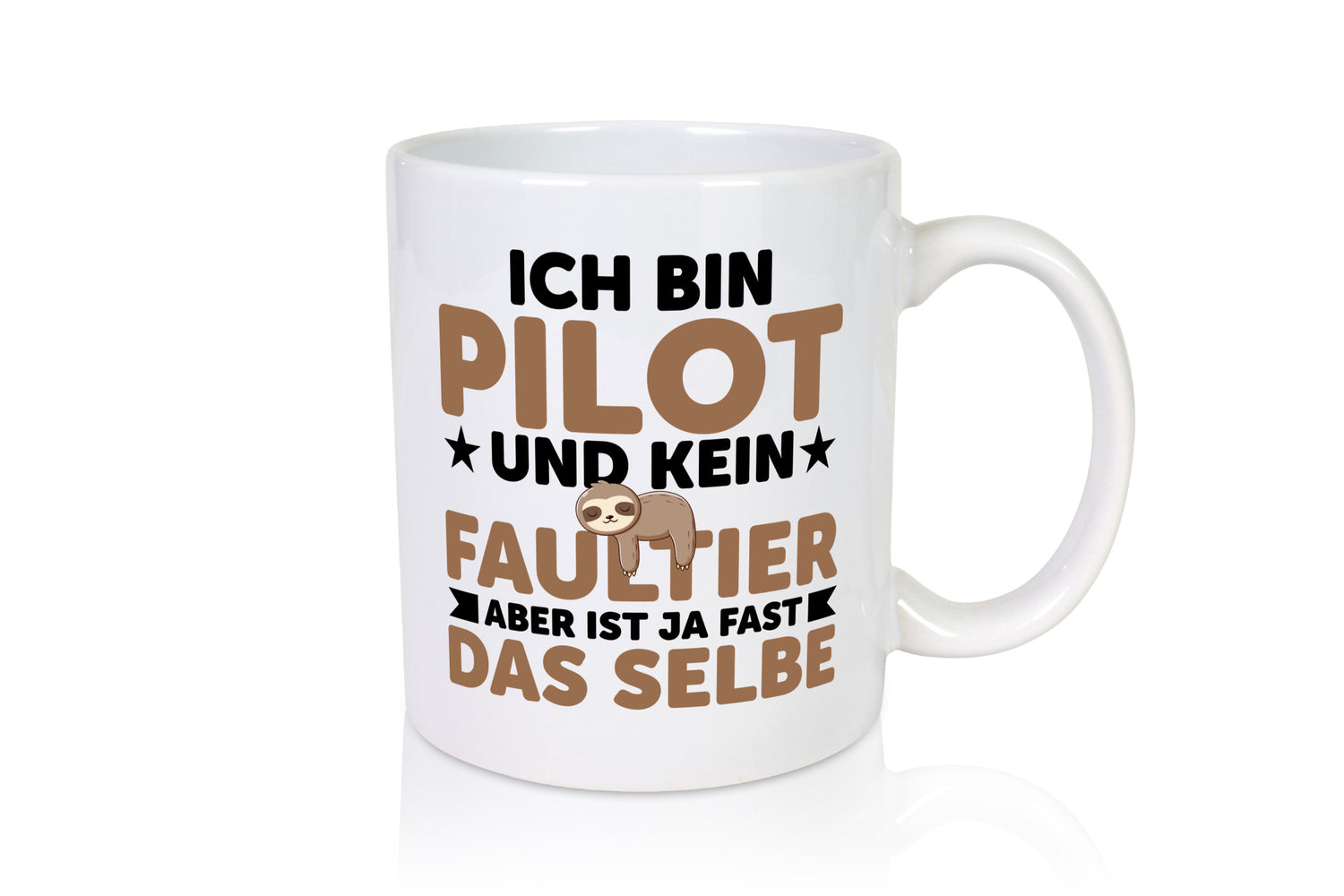 Ich bin kein Faultier: Pilot | Flugzeug Piloten v2 Geschenk Tierliebhaber Humor