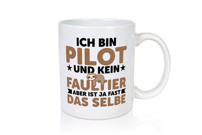 Ich bin kein Faultier: Pilot | Flugzeug Piloten v2 Geschenk Tierliebhaber Humor