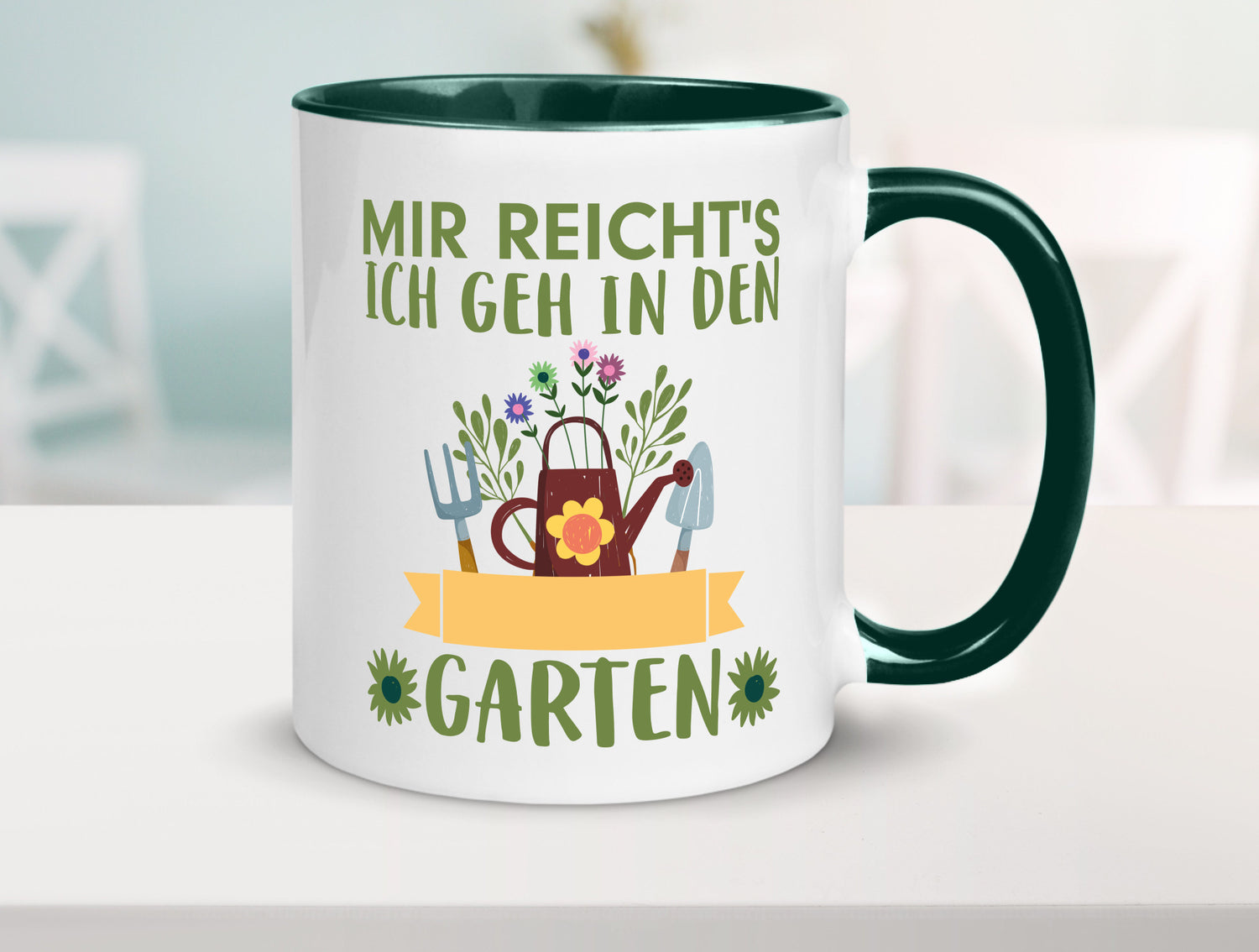 Ich geh in den Garten | Gärtner Tasse Gartenarbeit Humor Arbeit Kollegen Büro