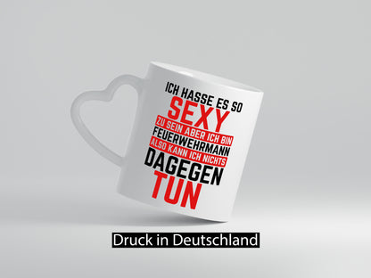 Sexy Feuerwehrmann | Helden Flammen Brandeinsatz lustig Humor Geschenkidee