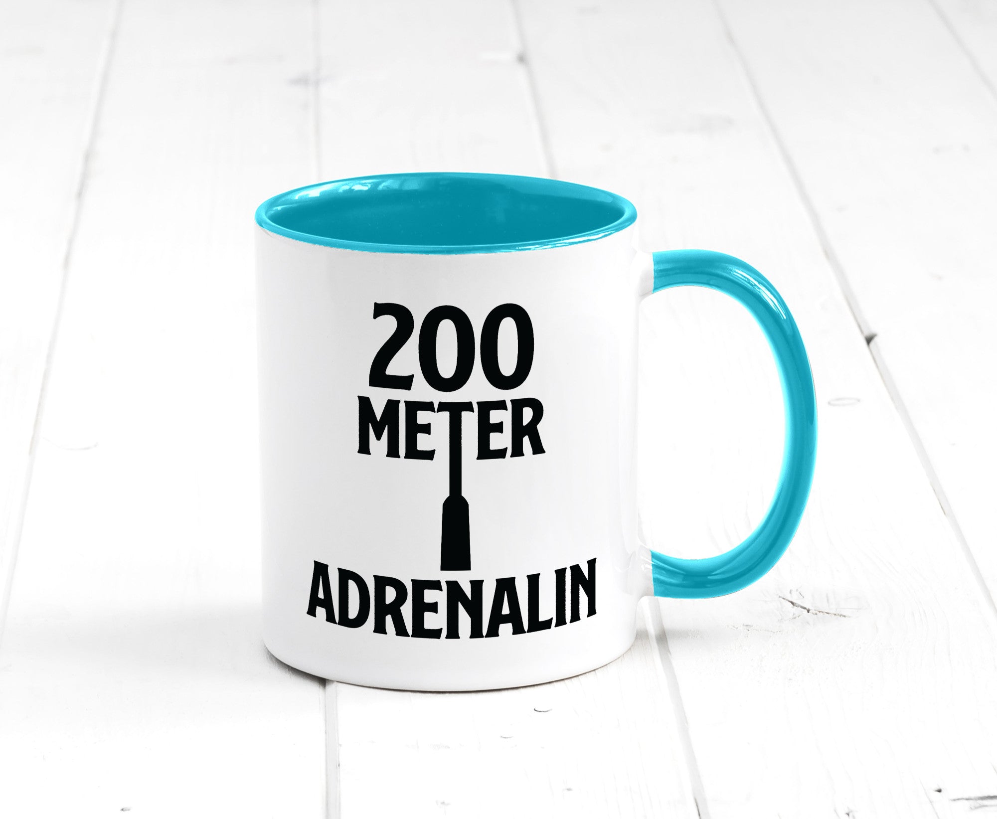 200 Meter Adrenalin v2 lustig Humor Geschenkidee Geschenk Tasse