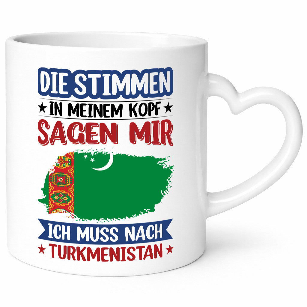 Turkmenistan | Urlaub Stimmen in meinem Kopf Traumland v2 Geschenk Humor