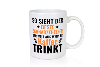 Kaffee trinkt: Zahnarzthelfer | Zahnmedizin Geschenkidee Humor Tasse