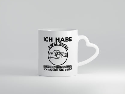 Papa und Bonus | Vater Tasse Männer Vatertag Geschenkidee Familie Humor