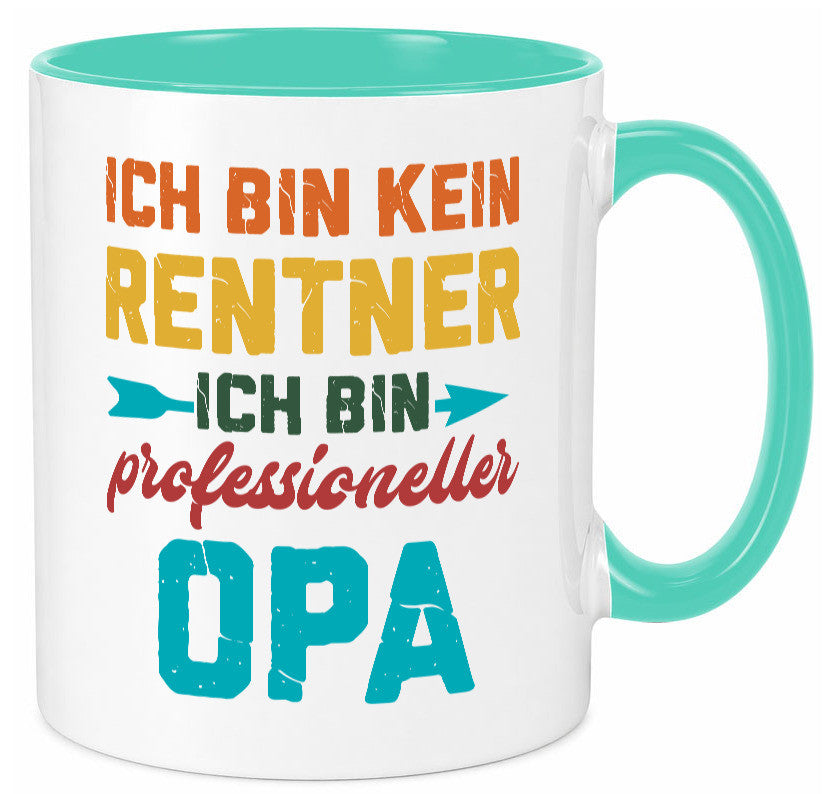 Ich bin Professioneller Opa | Rentner Großvater Geschenkidee Familie Humor Tasse