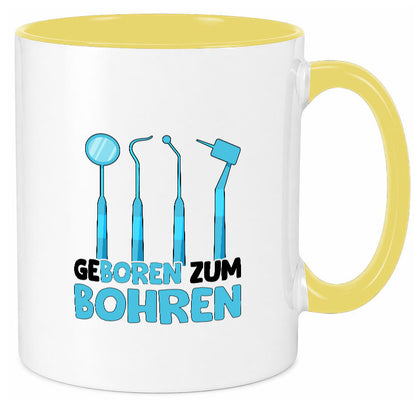 Geboren zum Bohren | Zahnarzthelferin Zahnarzt lustiger Spruch Geschenk Humor