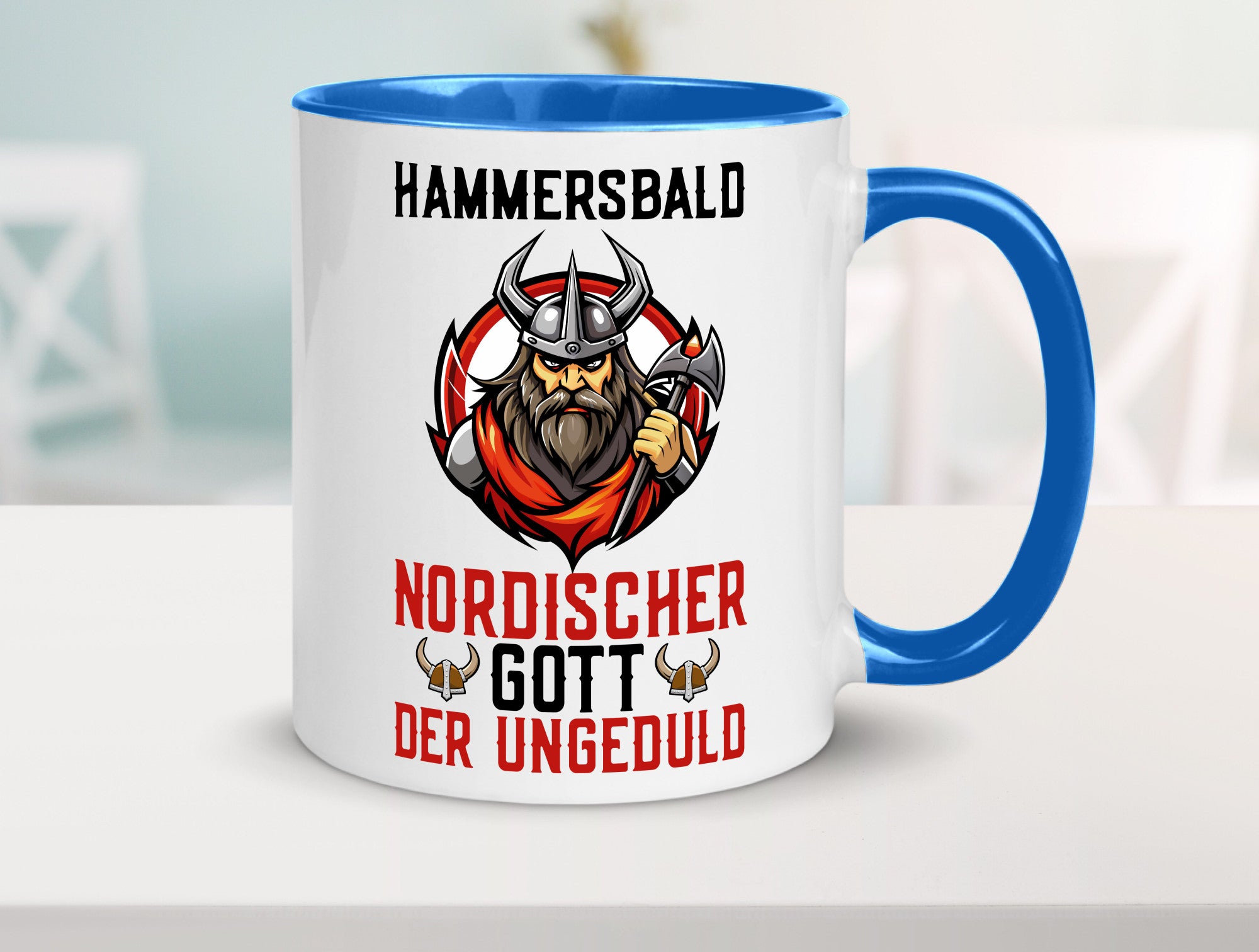 Hammersbald Nordischer Gott der ungeduld Humor Geschenkidee Tasse