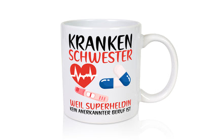 Krankenschwester | Pflegerin Superheldin Pflaster Geschenk Humor Geschenkidee
